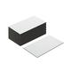 First4magnets F4MBCGW-100 Flexible magnetische Etiketten mit glänzend weiß trocken wischen Oberfläche, Packung mit 100, Metall, silber, 89 x 51 x 0,76 mm