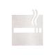 Schild Rauchen gestattet Edelstahl gebürstet silber 14 x 12 x 0,2 cm Badartikel Bad Zubehör Badezimmer