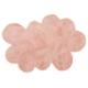 Pilepoil Teppich für Kinder - Wolke rosa 90 X 130 cm - Kunstpelz - französische Herstellung