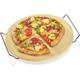 Küchenprofi Pizzastein mit Untersatz ø 30 cm Pizza wie beim Italiener Schamottestein