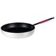 Pentole Agnelli Linie Cookware System Bratpfanne Induktion Senkkopf Hohe mit Griff Cool, Rot 40 cm Silber/Rot