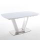 Table repas extensible design VITALI blanc laqué mat 160 x 95 cm
