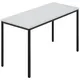 Table rectangulaire, tube rond plastifié, l x p 1200 x 600 mm, gris / anthracite
