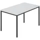 Table rectangulaire, tube carré plastifié, l x p 1200 x 800 mm, gris / anthracite