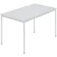 Table rectangulaire, tube carré plastifié, l x p 1200 x 800 mm, gris / gris