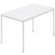 Table rectangulaire, tube carré plastifié, l x p 1200 x 800 mm, blanc / gris