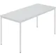 Table rectangulaire, tube rond plastifié, l x p 1400 x 700 mm, gris / gris