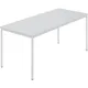 Table rectangulaire, tube rond plastifié, l x p 1600 x 800 mm, gris / gris