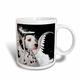 3dRose, Dalmatiner-Hund mit Wolken- und Engelsflügel-Tasse, Keramik, Mehrfarbig, 10,16 x 7,62 x 9,52 cm