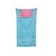 178 cm Pestemal türkischen Badetuch & Tasche Combo – wandelt von Tasche zum Handtuch – 100% Baumwolle – Super saugfähig & plush- Perfect Beach Bag und Strandtuch aqua