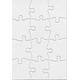 HYGLOSS compoz-a-Puzzle, 5,5 x 20,3 cm blanko Puzzle 28 PC Puzzle, 8 Puzzles mit Umschläge, 12 Puzzle Pieces