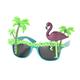 Talking Tables FST6-SUNNIES-PALMT Tropische Fiesta Sonnenbrille, Palme und Flamingo, mehrfarbig