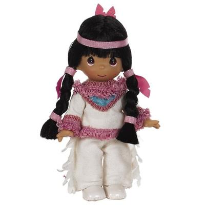 The Doll Maker Precious Moments Dolls, Linda Rick, Ten Little Indians,4 Little Indian, 7 inch doll