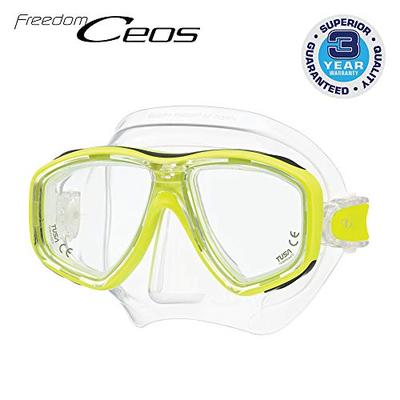 TUSA M-212 Freedom Ceos Scuba Diving Mask, Flash Yellow
