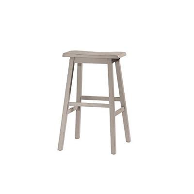 Hillsdale Furniture 5580-829A Moreno Non-Swivel Backless Counter Stool Height, Distressed Gray