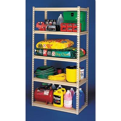 Tennsco LSS-361872 LSS361872 Stur-D-Stor Shelving Five-Shelf 36w x 18d x 72h Sand