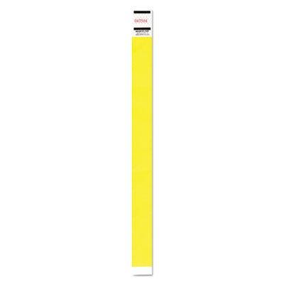 Advantus 91123 Crowd Management Wristband, Sequential Numbers, 9 3/4 x 3/4, Neon Yellow,500/PK