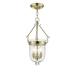 Livex Lighting 5063-02 Jefferson 3-Light Hanging Lantern, Polished Brass