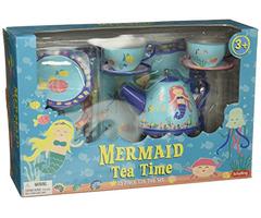 Schylling Mermaid Tin Tea Set