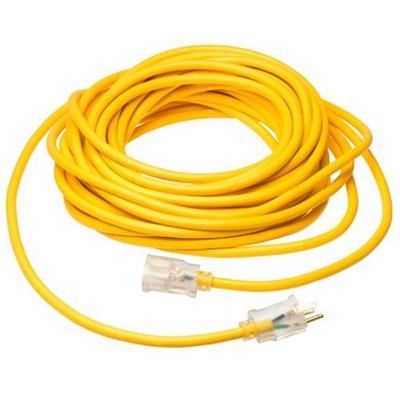 Coleman Cable 01788 10/3 Insulated Outdoor Extension Cord with Lighted End, 50-Foot
