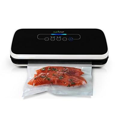 NutriChef Vacuum Sealer | Automatic Vacuum Air Sealing System For Food Preservation w/Starter Kit |