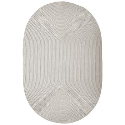 Boca Raton Polypropylene Braided Rug, Gray