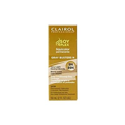Clairol Professional 9N/89N Very Light Neutral Blonde LiquiColor Permanent Hair Color, 2 oz (Pack of