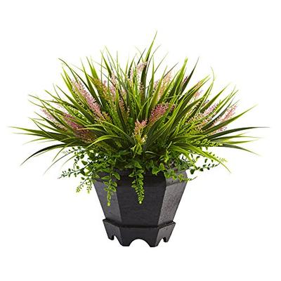 Nearly Natural 6892 15" Grass with Planter