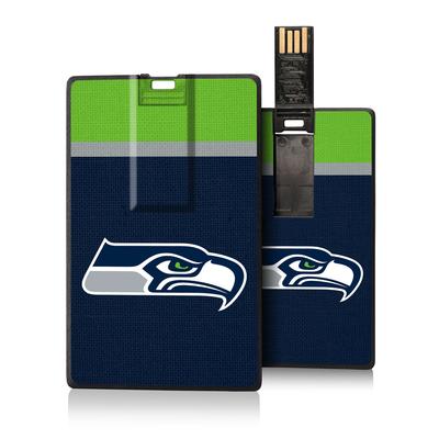 Seattle Seahawks Striped Credit Card USB Drive