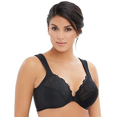 Glamorise Women's Full Figure Wonderwire Front Close Bra #1245