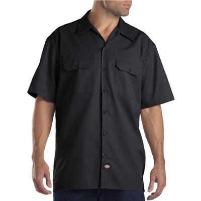 Dickies Men's Big-Tall Short-Sleeve Work Shirt,Black,5X