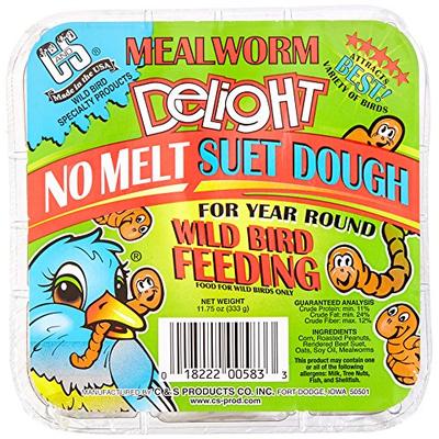 C&S Products Company C & S 018222005833 (12 Pack) Mealworm Delight Suet