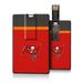 Tampa Bay Buccaneers Striped Credit Card USB Drive