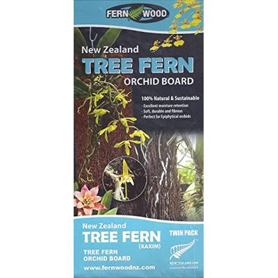 Fern Wood New Zealand Tree Fern Orchid Board Panel 12x6x1 Twin Pack