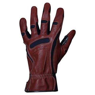 Bionic GDTN-M-P-BR-MD Men's Tough Pro with Natural Fit Premium Leather Glove, Medium Brown