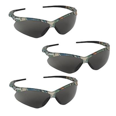 Jackson Safety V30 22609 Nemesis Safety Glasses 3020707 (3 Pair) (Camo Frame with Smoke Anti-Fog Len