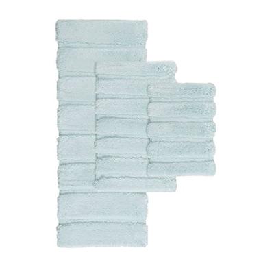 Madison Park Tufted Pearl Channel Rug Seafoam 24x60