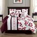 Lalonde Embroidery 7-PC King Comforter Set - Elight Home 21177K