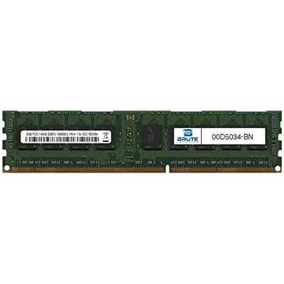 Brute Networks 00D5034-BN - 8GB PC3-14900 DDR3-1866Mhz 1Rx4 1.5v ECC Registered RDIMM (Equivalent to