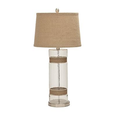 Deco 79 78457 Glass Metal Jute Table Lamp, 31"