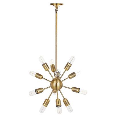 Safavieh" Collection Raging 12 Light 17.5' Solace Pendant Gold