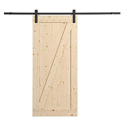 northbeam Unfinished Farm Style Sliding Door Kit with Mounting Hardware