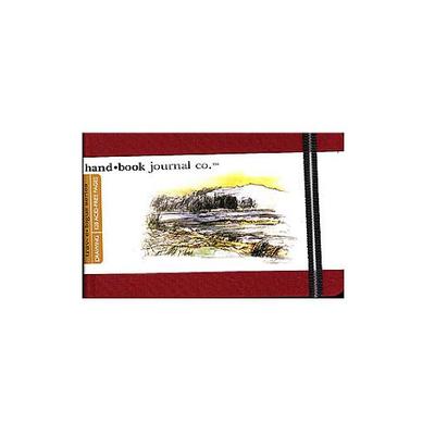 Hand Book Journal Co. Travelogue Drawing Journals 3 1/2 in. x 5 1/2 in. landscape vermilion red [PAC