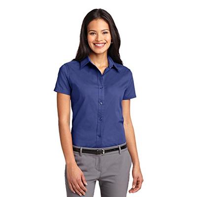 Port Authority Women's Short Sleeve Easy Care Shirt S Mediterranean Blue
