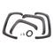Lund RX103S Elite Series Black Rivet Style Standard Front and Rear Fender Flare - 4 Piece