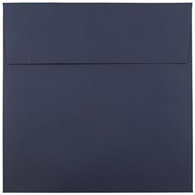 JAM Paper 6" x 6" Square Invitation Envelopes - Navy Blue - 25/pack