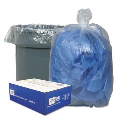 Classic Clear Linear Low-Density Can Liner, 55-60 Gallons,0.8 Milliliters, 38 x 58, Clear, 100/Carto