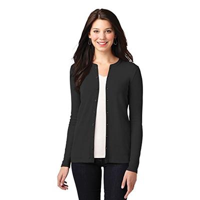 Port Authority Women's Concept Stretch Button Front Cardigan XL Black