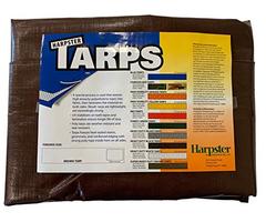 12 Ft. X 16 Ft. Super Heavy Duty 8 Oz. Brown Tarp - 16 Mil Thick