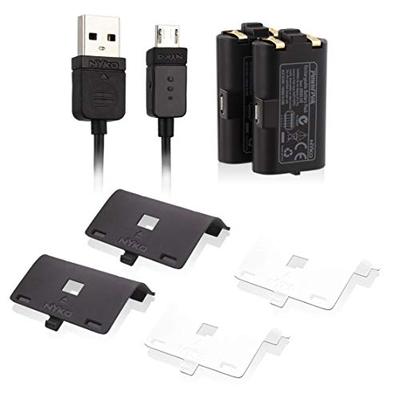 Nyko Power Kit Plus - 2 Pack Rechargeable Battery and Replacement Cover with Micro-USB Charging Cabl